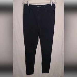 Old Navy Black High Rise Super Skinny Jeans Size 8 Tall